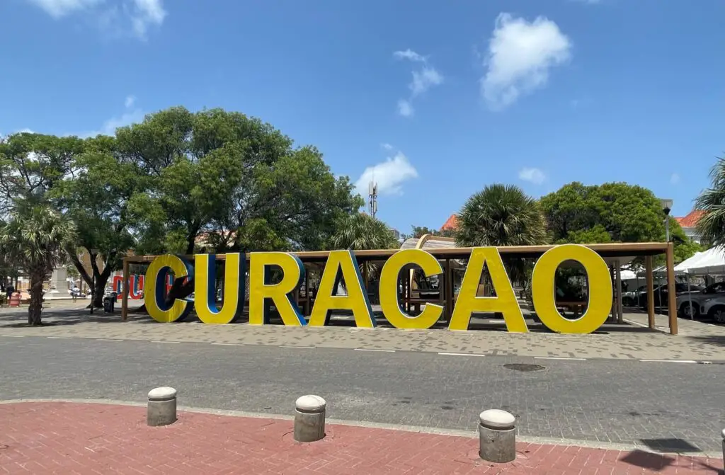 Curacao - Punda - Willemstad - Sign - Wilhelminaplein