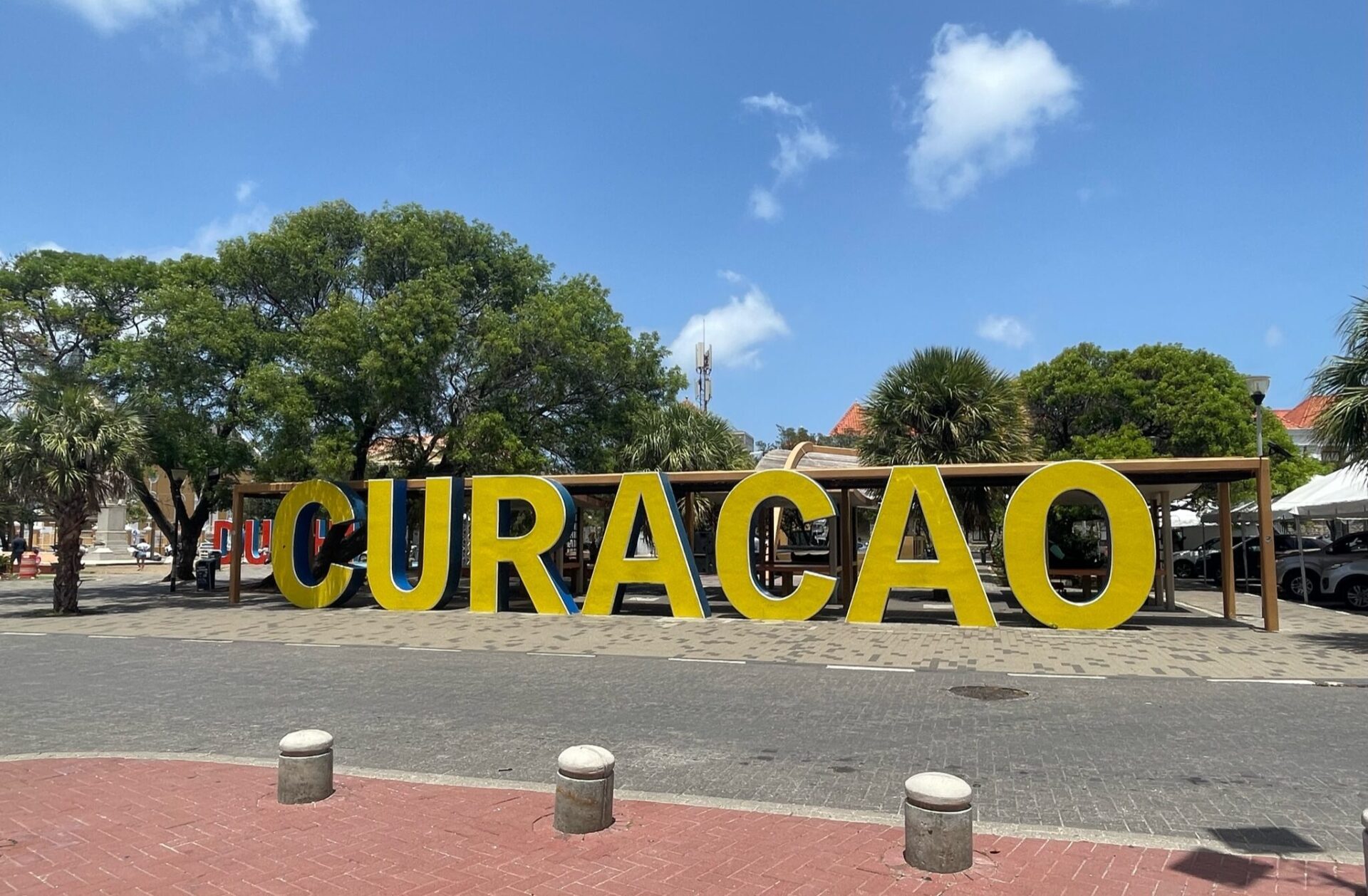 Curacao - Punda - Willemstad - Sign - Wilhelminaplein - Dutch Caribbean, The Netherlands Antilles - exploringcuracao.com