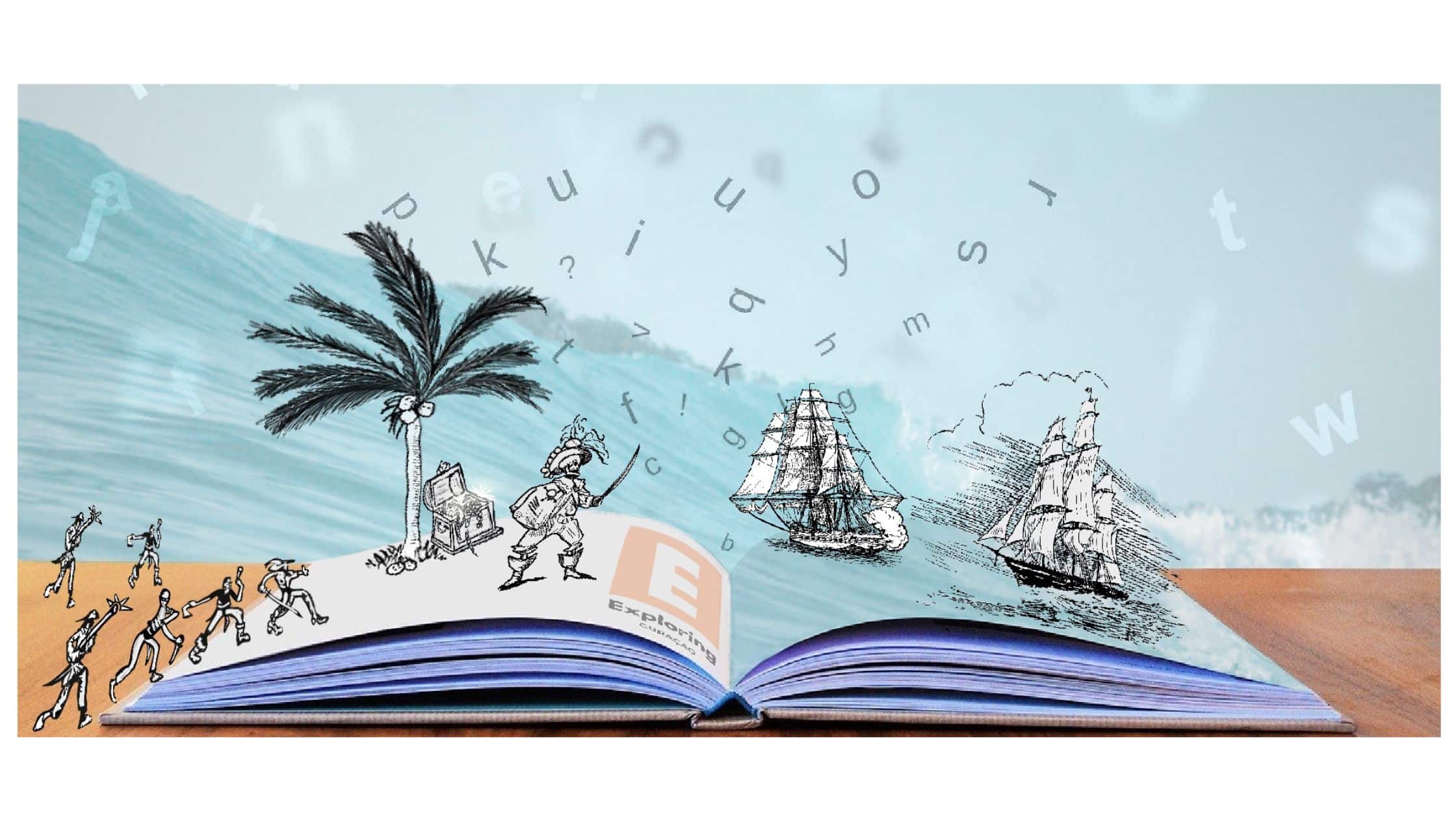 A book that when open the magical history of the cariban pops out with pirates, treasures and pirate ships. Papiamentu Guide - Curacao by exploringcuracao.com