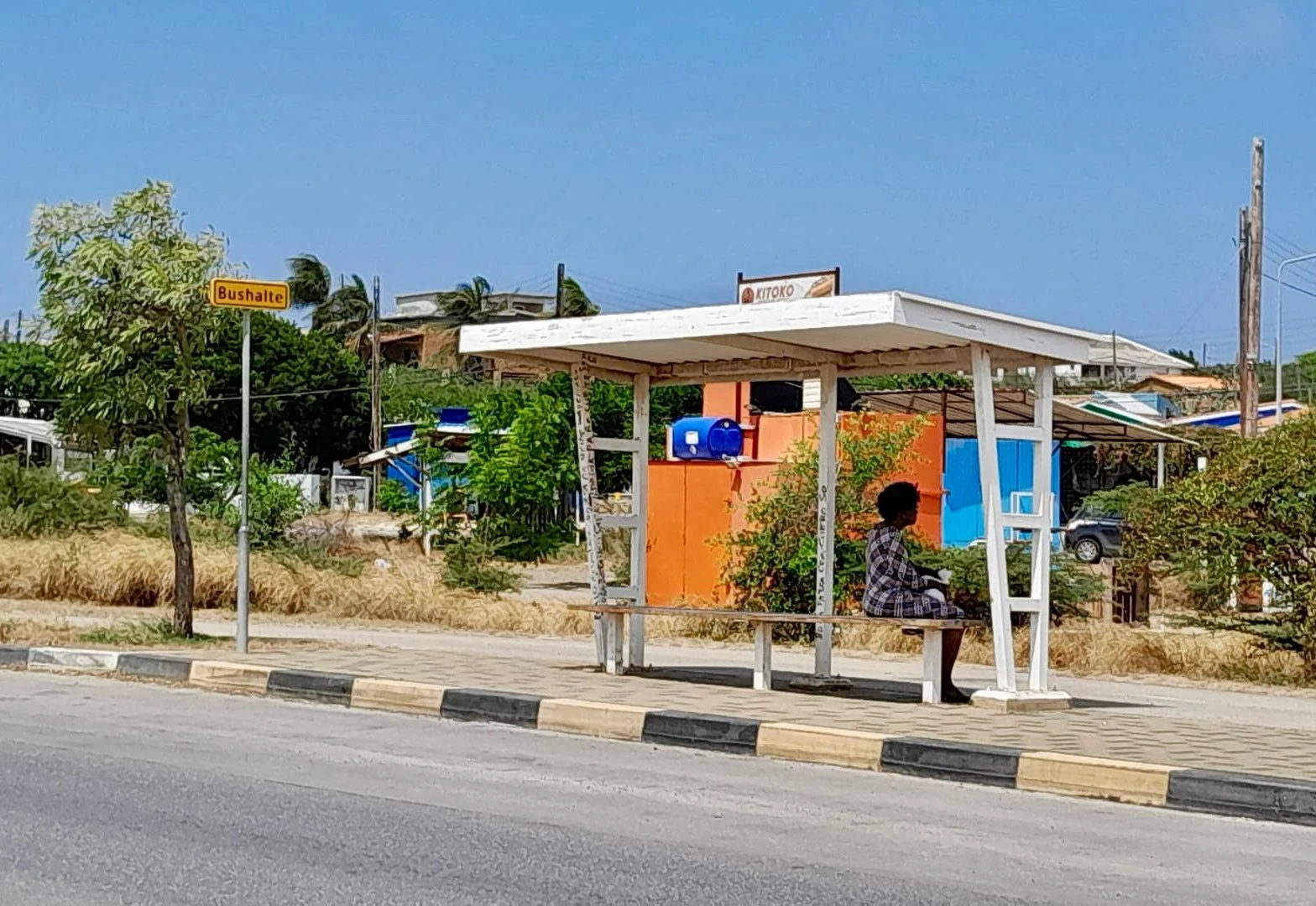 Public transportation in Curaçao - bus station - bus stop